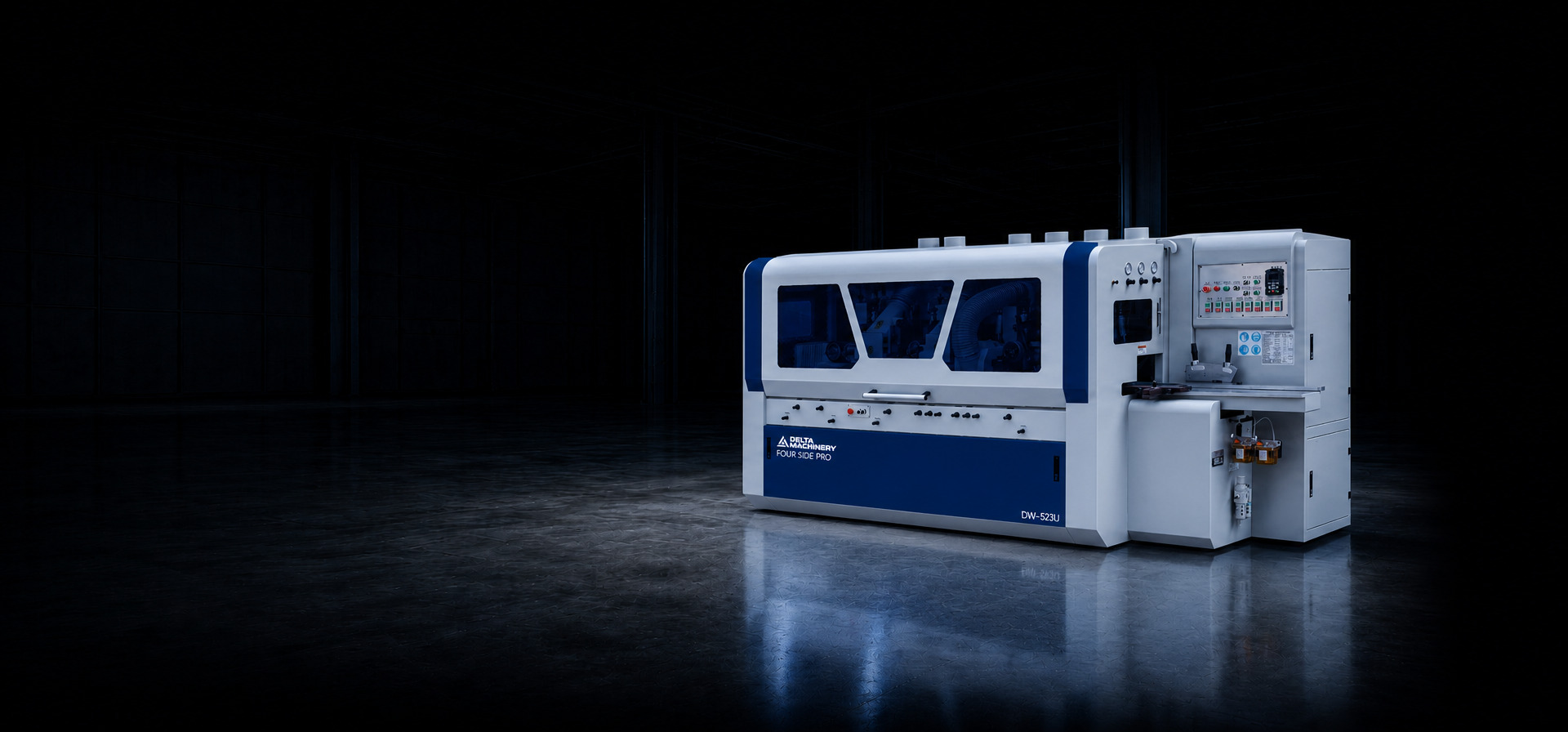 Четырехсторонний станок DELTAMACHINERY FOUR SIDE PRO DW-523U  с универсальным шпинделем главное фото